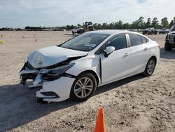 Salvage cars for sale at Houston, TX auction: 2017 Chevrolet Cruze LT