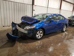 Salvage cars for sale at Pennsburg, PA auction: 2013 Honda Civic LX