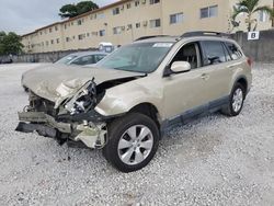 Salvage cars for sale at Opa Locka, FL auction: 2010 Subaru Outback 2.5I Premium