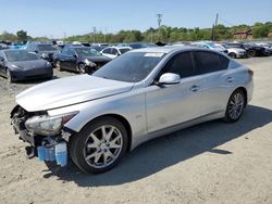 Salvage cars for sale from Copart Baltimore, MD: 2019 Infiniti Q50 Luxe