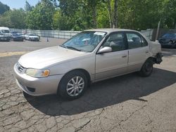 Toyota salvage cars for sale: 2002 Toyota Corolla CE