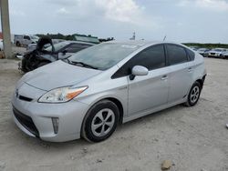 Salvage cars for sale at West Palm Beach, FL auction: 2013 Toyota Prius