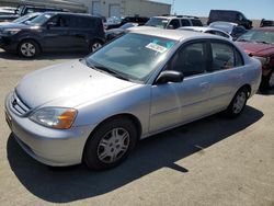 Salvage cars for sale from Copart Martinez, CA: 2002 Honda Civic LX