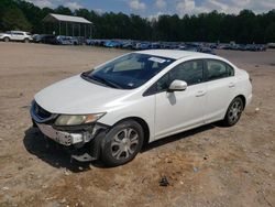 Salvage cars for sale from Copart Charles City, VA: 2013 Honda Civic Hybrid L