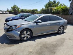 Salvage cars for sale at San Martin, CA auction: 2017 Hyundai Sonata Hybrid