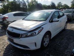 Salvage cars for sale at Madisonville, TN auction: 2017 KIA Forte LX