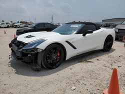 Salvage cars for sale at Houston, TX auction: 2014 Chevrolet Corvette Stingray Z51 3LT