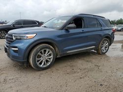 Salvage cars for sale at Houston, TX auction: 2020 Ford Explorer XLT