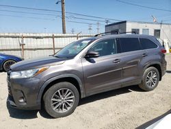 Salvage cars for sale at Los Angeles, CA auction: 2019 Toyota Highlander SE