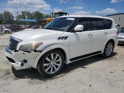 Salvage cars for sale at Spartanburg, SC auction: 2014 Infiniti QX80