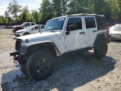 Jeep Wrangler Unlimited Sport salvage cars for sale: 2016 Jeep Wrangler Unlimited Sport