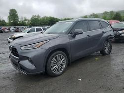 Salvage cars for sale at Grantville, PA auction: 2022 Toyota Highlander Platinum