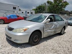 Toyota Camry le salvage cars for sale: 2002 Toyota Camry LE