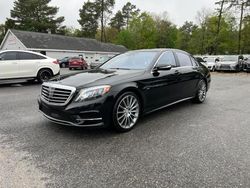 Salvage cars for sale at North Billerica, MA auction: 2017 Mercedes-Benz S 550E