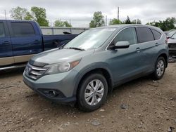 Salvage cars for sale at Lansing, MI auction: 2012 Honda CR-V EXL