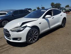 Salvage cars for sale at San Diego, CA auction: 2013 Tesla Model S