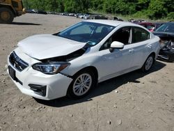Salvage cars for sale at Marlboro, NY auction: 2017 Subaru Impreza Premium