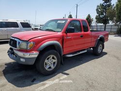Salvage cars for sale from Copart Rancho Cucamonga, CA: 2002 Toyota Tacoma Xtracab Prerunner