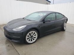 Salvage cars for sale at Ellenwood, GA auction: 2022 Tesla Model 3