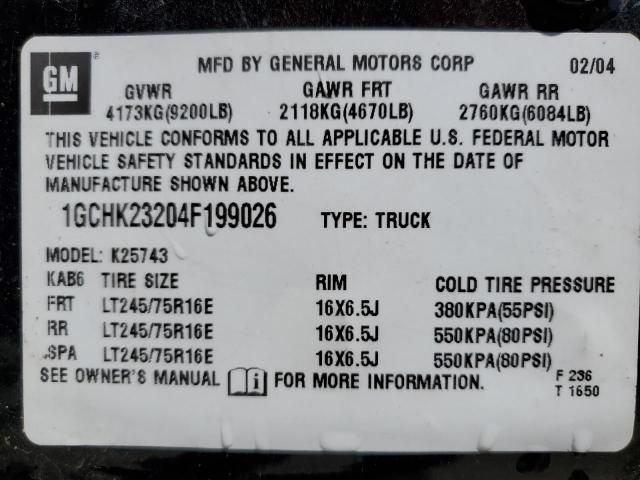 2004 Chevrolet Silverado K2500 Heavy Duty