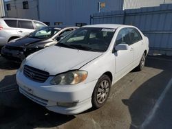 Salvage cars for sale at Vallejo, CA auction: 2003 Toyota Corolla CE