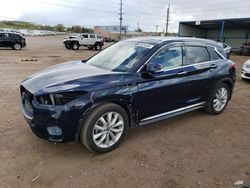 Salvage cars for sale at Colorado Springs, CO auction: 2019 Infiniti QX50 Essential