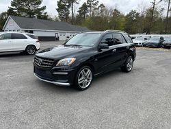 Salvage cars for sale at North Billerica, MA auction: 2012 Mercedes-Benz ML 63 AMG