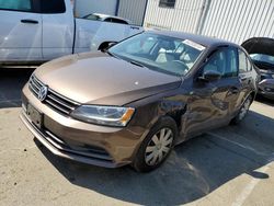 Salvage cars for sale at Vallejo, CA auction: 2015 Volkswagen Jetta Base