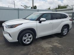 Salvage cars for sale at Miami, FL auction: 2023 Toyota Highlander L