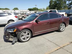 Salvage cars for sale from Copart Sacramento, CA: 2014 Volkswagen Passat SEL