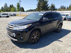 Salvage cars for sale at Graham, WA auction: 2018 Toyota Highlander SE