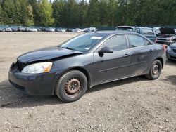 Salvage cars for sale from Copart Graham, WA: 2008 Pontiac G6 Value Leader