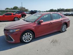Salvage cars for sale at Orlando, FL auction: 2021 Toyota Camry LE