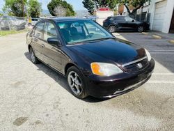 Salvage cars for sale at Sun Valley, CA auction: 2001 Honda Civic LX