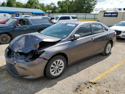 Salvage cars for sale at Wichita, KS auction: 2016 Toyota Camry LE
