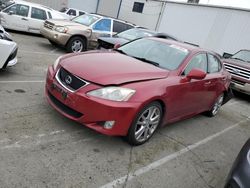 Salvage cars for sale from Copart Vallejo, CA: 2007 Lexus IS 250