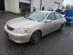Salvage cars for sale at Woodburn, OR auction: 2004 Toyota Camry LE