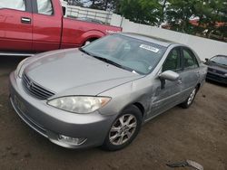 Salvage cars for sale at New Britain, CT auction: 2005 Toyota Camry LE