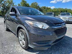 Salvage cars for sale at York Haven, PA auction: 2016 Honda HR-V LX