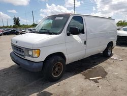 Ford salvage cars for sale: 1999 Ford Econoline E150 Van