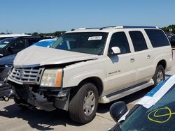 Salvage cars for sale from Copart Grand Prairie, TX: 2005 Cadillac Escalade ESV