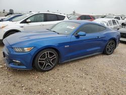 Salvage cars for sale at Houston, TX auction: 2017 Ford Mustang GT