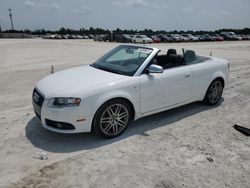 Salvage cars for sale from Copart Arcadia, FL: 2009 Audi S4 Quattro Cabriolet