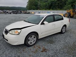 Salvage cars for sale from Copart Concord, NC: 2007 Chevrolet Malibu LT