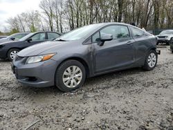 Salvage cars for sale at Candia, NH auction: 2012 Honda Civic LX