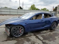 Salvage cars for sale at Littleton, CO auction: 2016 Tesla Model S