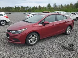 2017 Chevrolet Cruze LT en venta en Windham, ME