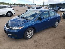 Salvage cars for sale from Copart Colorado Springs, CO: 2014 Honda Civic LX