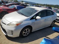 Salvage cars for sale at San Martin, CA auction: 2012 Toyota Prius