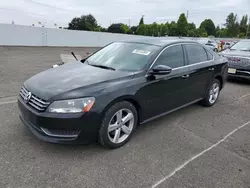 Salvage cars for sale from Copart Portland, OR: 2012 Volkswagen Passat SE